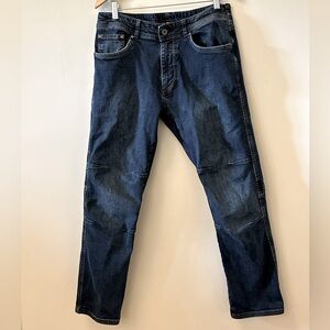 Men’s Kuhl RYDR Indigo Dye Stretch Jeans w/ 6 Pocket design. Sz 34 x 32 EUC